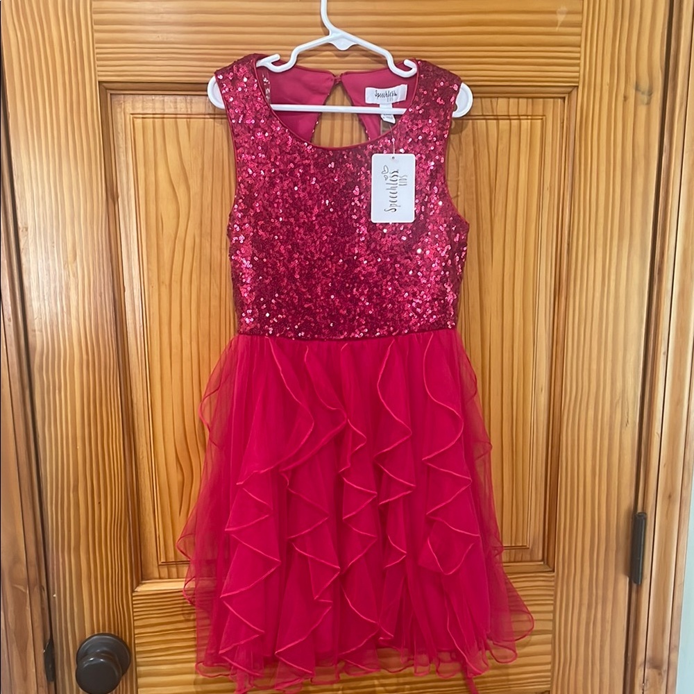 Red Sequin Dress